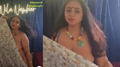 Nila Saree Strip - Nila Nambiar - Premium Video