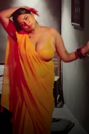 Orange Saree Strip - Oasi Das - Premium App Video