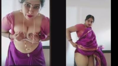 Saree Strip - Swaathi Telugu - Tango Show